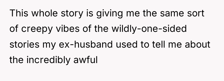 This whole story is giving me the same sort of...