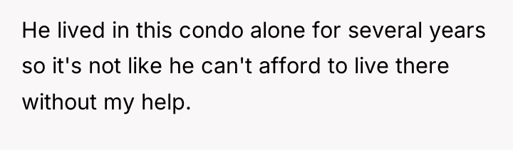 He lived in this condo alone for several years so...