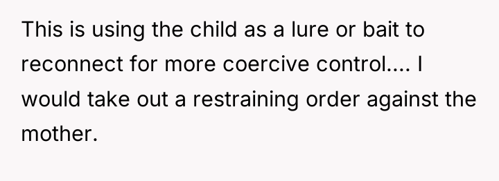 This is using the child as a lure or bait...