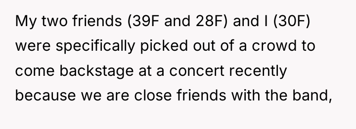 My two friends (39F and 28F) and I (30F) were...