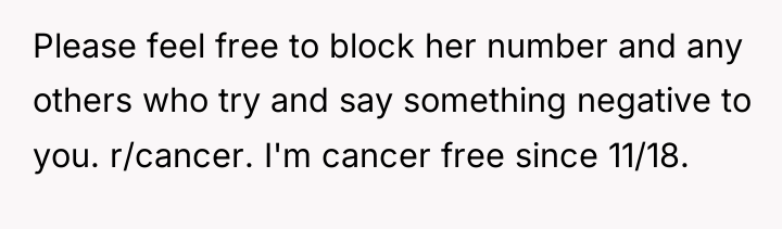Please feel free to block her number and any others...