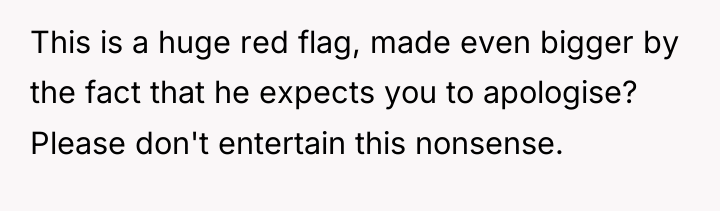 This is a huge red flag, made even bigger by...