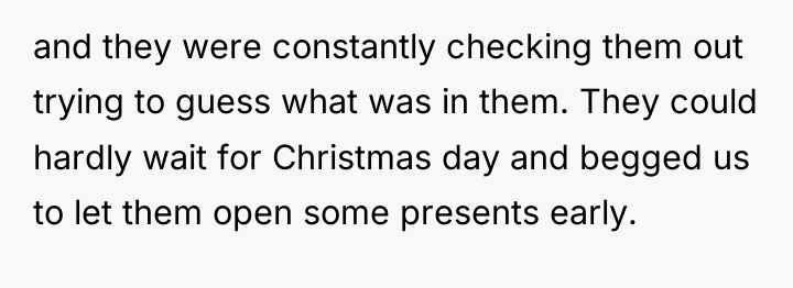 and they were constantly checking them out trying to guess...