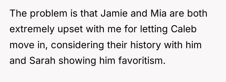 The problem is that Jamie and Mia are both extremely...