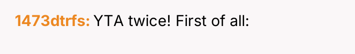 1473dtrfs YTA twice! First of all: