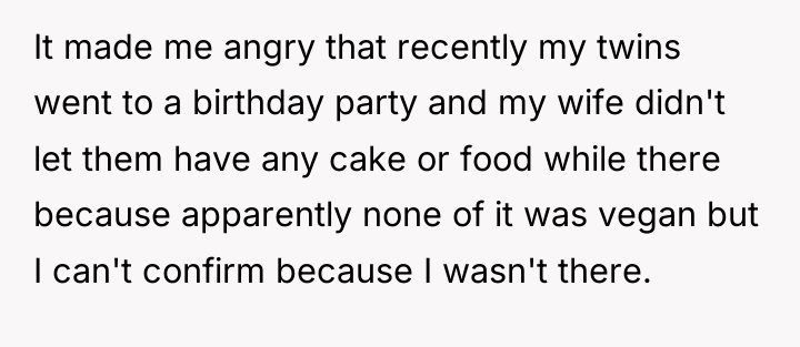 It made me angry that recently my twins went to...