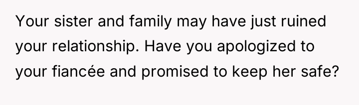 Your sister and family may have just ruined your relationship....