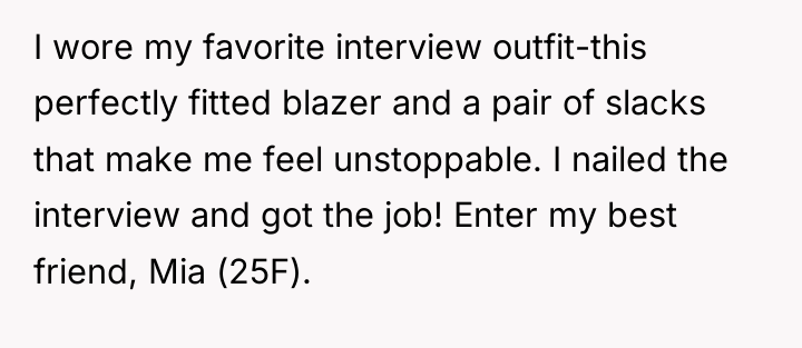 I wore my favorite interview outfit-this perfectly fitted blazer and...