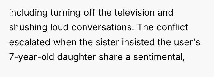 including turning off the television and shushing loud conversations. The...