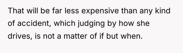 That will be far less expensive than any kind of...