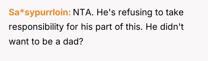 Sa*sypurrloin NTA. He's refusing to take responsibility for his part...