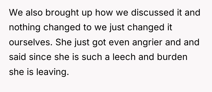 We also brought up how we discussed it and nothing...