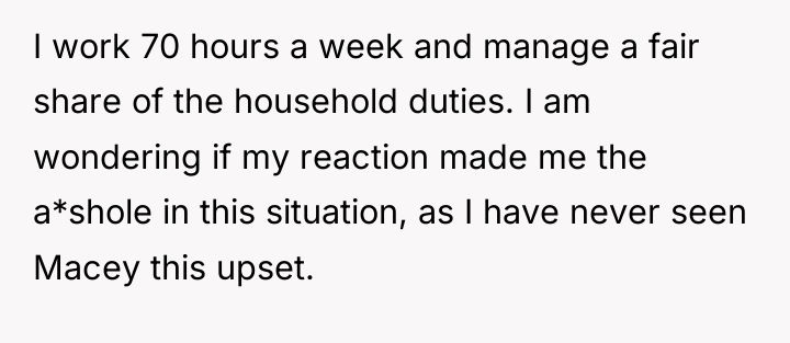 I work 70 hours a week and manage a fair...