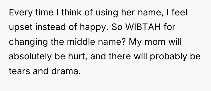 Every time I think of using her name, I feel...