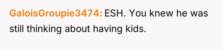 GaloisGroupie3474 ESH. You knew he was still thinking about having...
