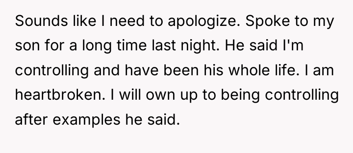 Sounds like I need to apologize. Spoke to my son...