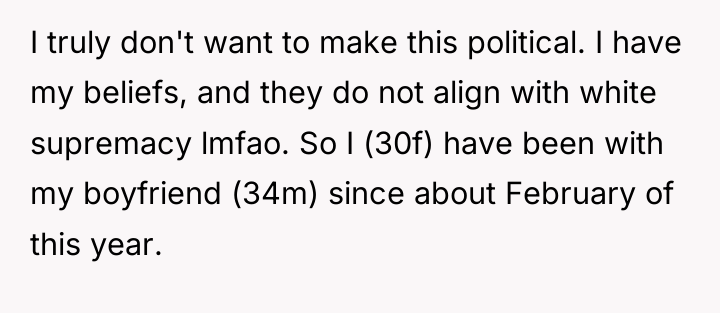 I truly don't want to make this political. I have...