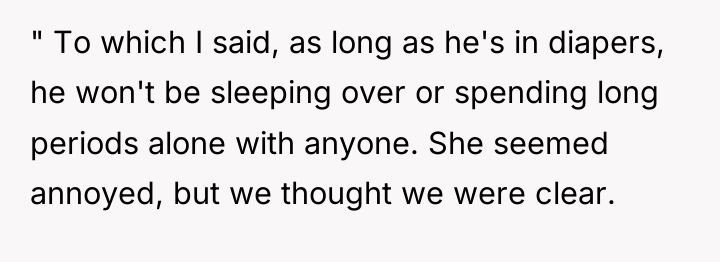 " To which I said, as long as he's in...