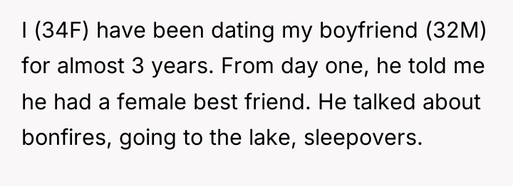 I (34F) have been dating my boyfriend (32M) for almost...