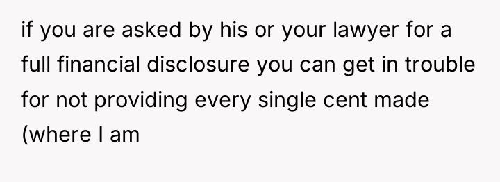 if you are asked by his or your lawyer for...
