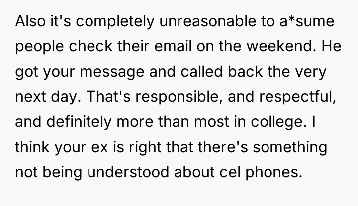 Also it's completely unreasonable to a*sume people check their email...