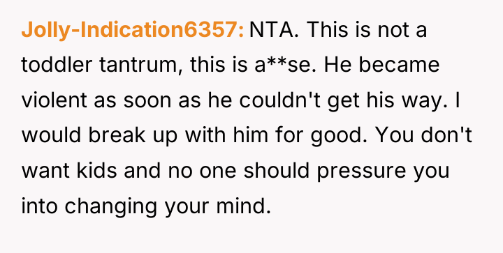 Jolly-Indication6357 NTA. This is not a toddler tantrum, this is...