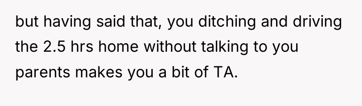 but having said that, you ditching and driving the 2.5...