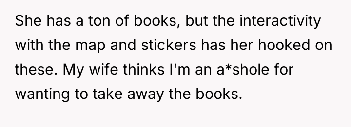 She has a ton of books, but the interactivity with...
