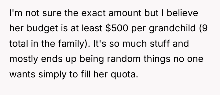 I'm not sure the exact amount but I believe her...