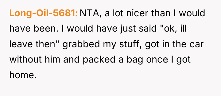 Long-Oil-5681 NTA, a lot nicer than I would have been....