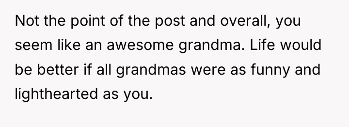 Not the point of the post and overall, you seem...