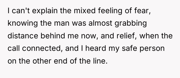 I can't explain the mixed feeling of fear, knowing the...