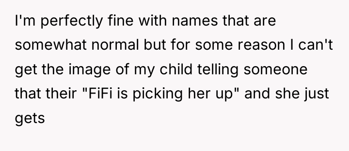 I'm perfectly fine with names that are somewhat normal but...