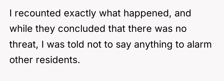 I recounted exactly what happened, and while they concluded that...