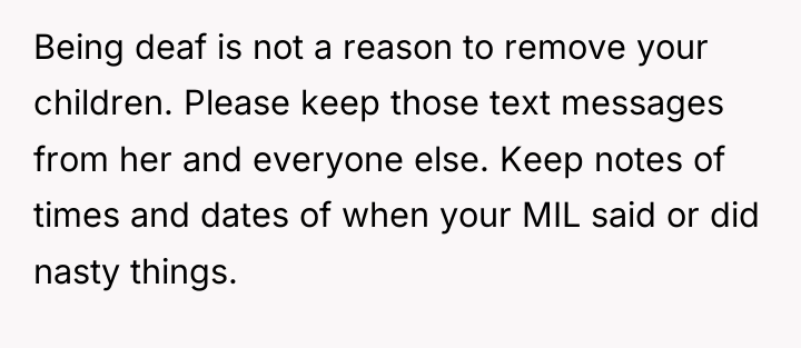 Being deaf is not a reason to remove your children....