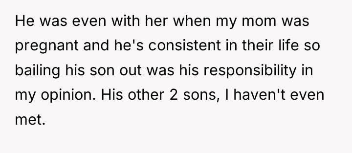 He was even with her when my mom was pregnant...