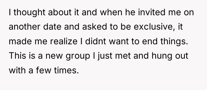I thought about it and when he invited me on...