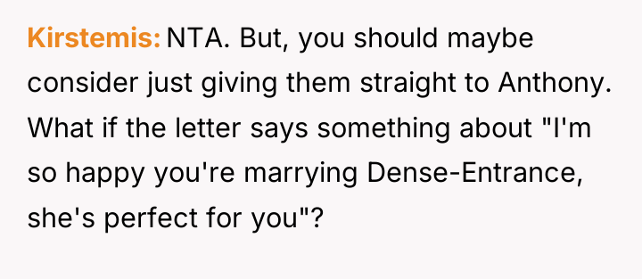 Kirstemis NTA. But, you should maybe consider just giving them...