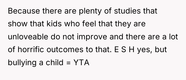 Because there are plenty of studies that show that kids...