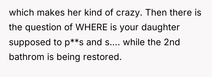 which makes her kind of crazy. Then there is the...