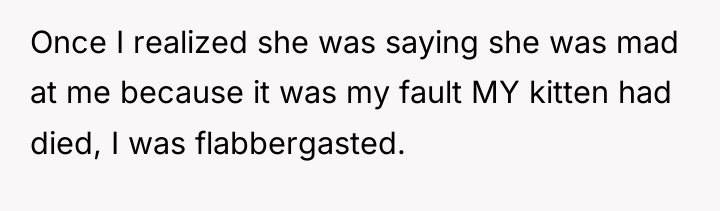 Once I realized she was saying she was mad at...