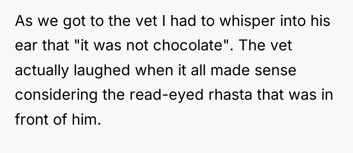 As we got to the vet I had to whisper...