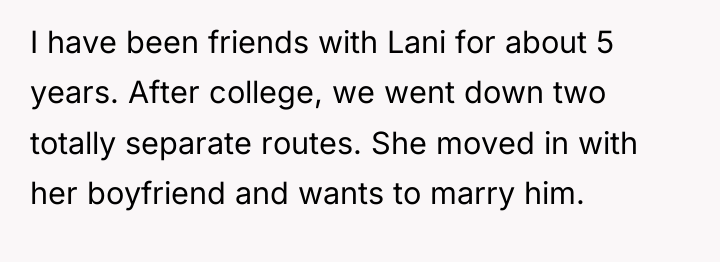 I have been friends with Lani for about 5 years....