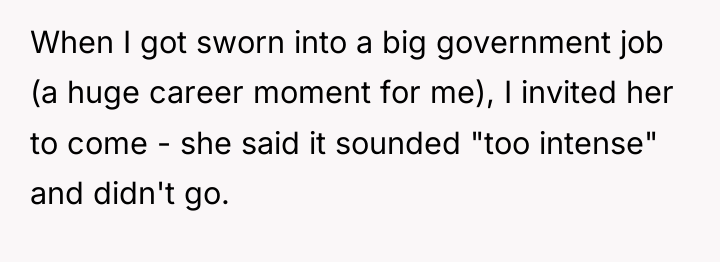 When I got sworn into a big government job (a...