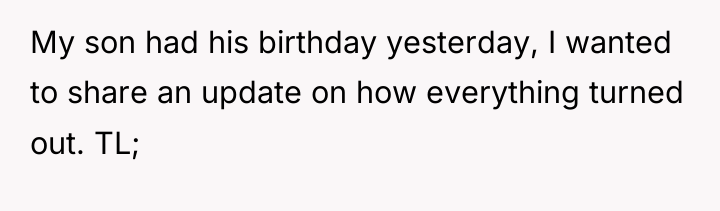 My son had his birthday yesterday, I wanted to share...