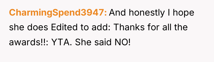 CharmingSpend3947 And honestly I hope she does Edited to add:...