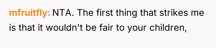mfruitfly NTA. The first thing that strikes me is that...