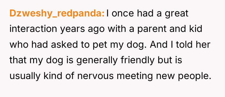 Dzweshy_redpanda I once had a great interaction years ago with...