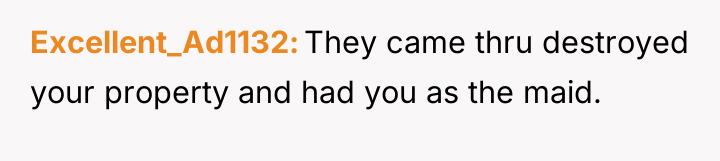 Excellent_Ad1132 They came thru destroyed your property and had you...