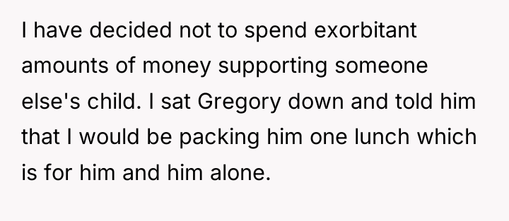 I have decided not to spend exorbitant amounts of money...
